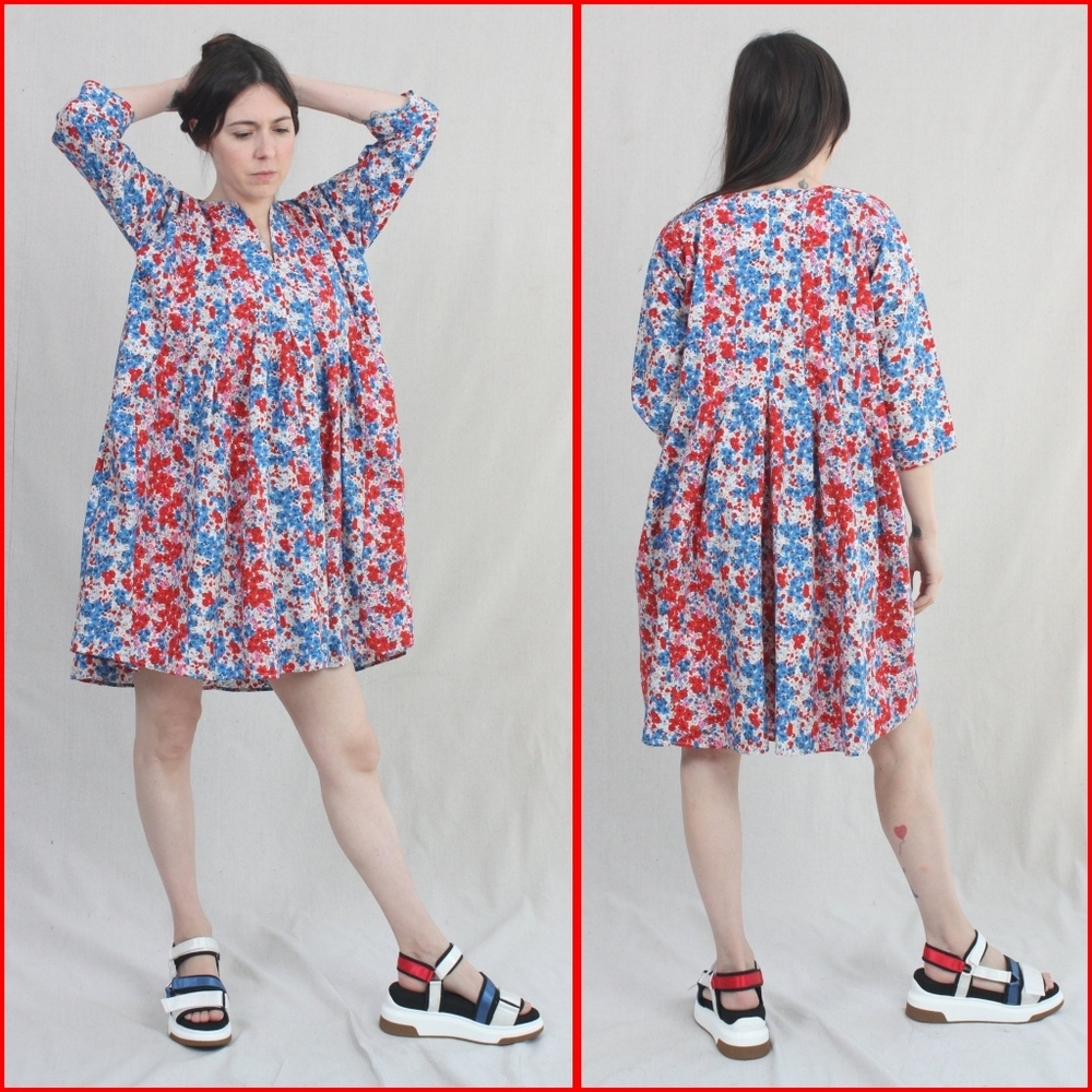 Caron Callahan Aria Dress Red Posy Mini Dress